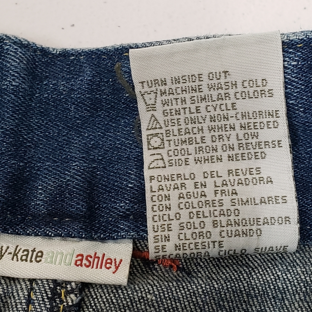 Mary Kate and Ashley Girls Denim Floral Skirt Size 7 - Picture 8 of 10